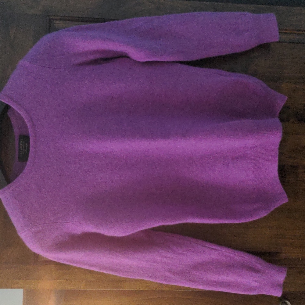 Charter Club 100% Cashmere Sweater, Mauve, Lilac, Size S, Excellent Condition
